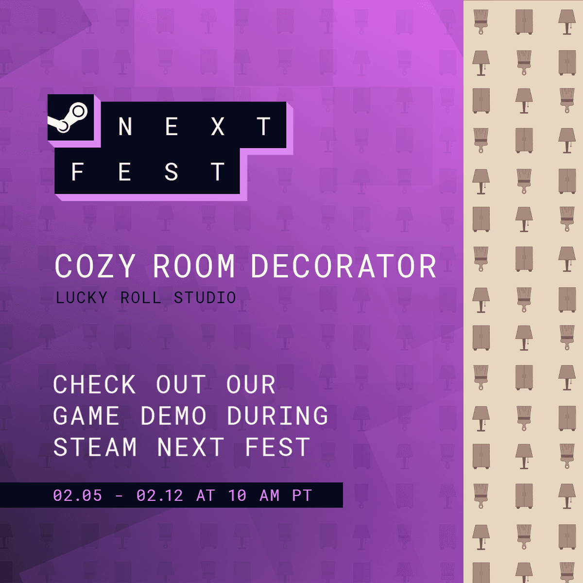 Image for Steam Next Fest! Cozy Room Decorator